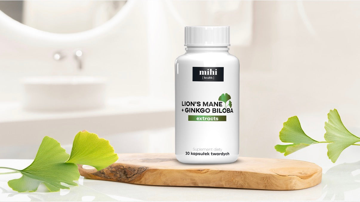 Lion’s Mane + Ginkgo Biloba Extracts