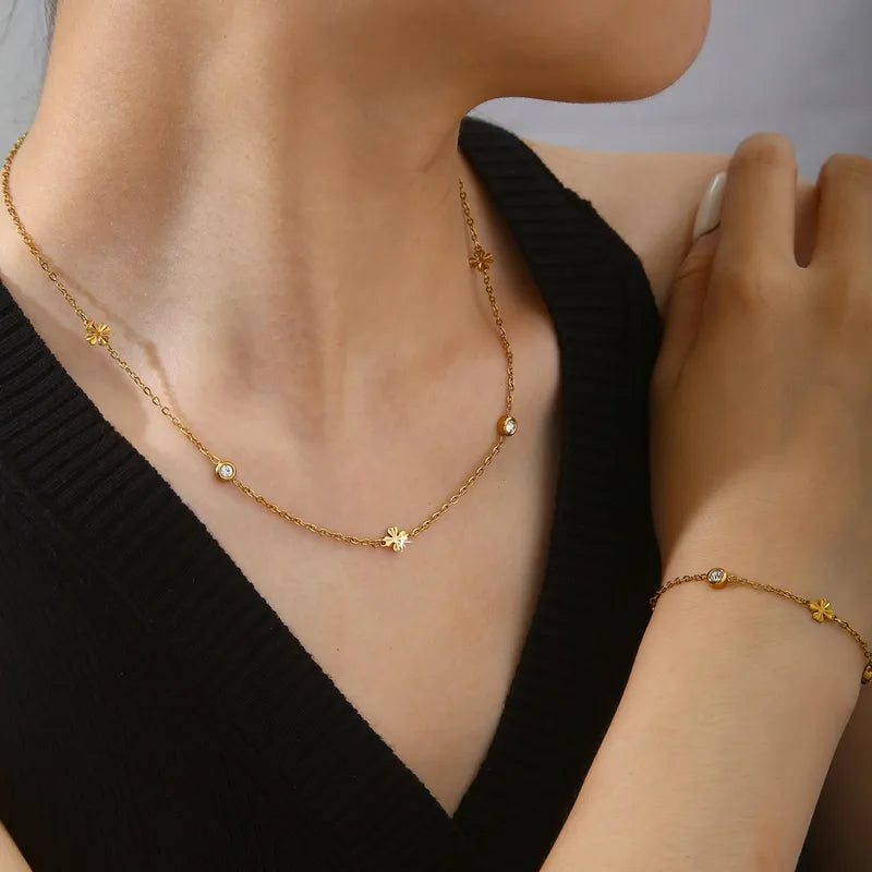 Flower Jewelry Set